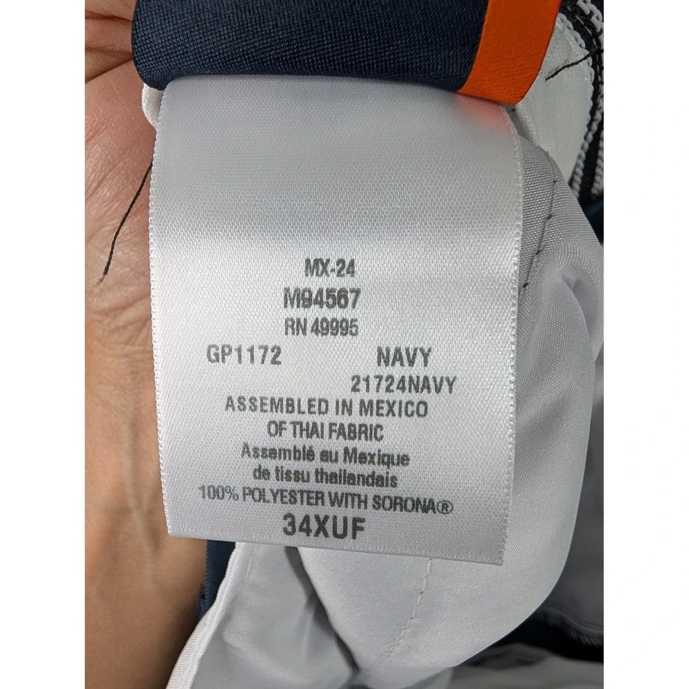 Vestis FlexFit Mens Navy Blue Work Chino Pants Size 34 Raw‎ Hem (3 items)